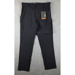 Teren Pants Mens 34x32 Black Lightweight Traveler Adventure Insect Repellent NWT